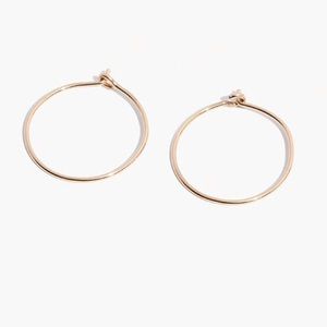 Madewell 14K Gold Filled Hoop Earrings